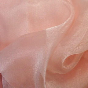 Crystal Organza Rod Pocket Curtains Peach 3