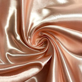 Bridal Satin Rod Pocket Curtains Peach 3