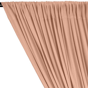 Dty Double Sided Brushed Rod Pocket Curtains Peach 2
