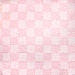 Pink Check Oilcloth Fabric SV578124 2