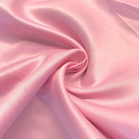 Matte Satin Peau De Soie Rod Pocket Curtains Pink 3