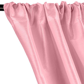 Polyester Dupioni Rod Pocket Curtains Pink 2