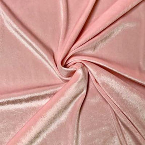 Stretch Velvet Rod Pocket Curtains Pink 3