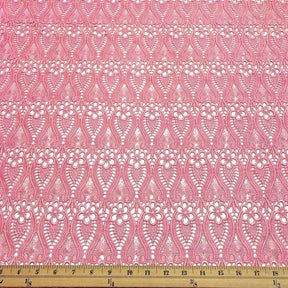 Iris Guipure French Venice Lace Fabric SV574145 Pink 3