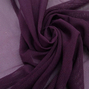 Power Mesh Rod Pocket Curtains Plum 3