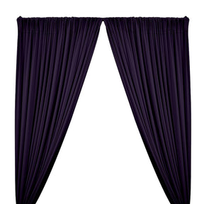 Ity Stretch Knit Jersey Rod Pocket Curtains Plum 1