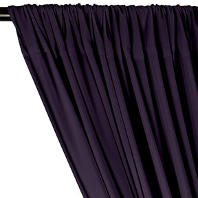 Ity Stretch Knit Jersey Rod Pocket Curtains Plum 2