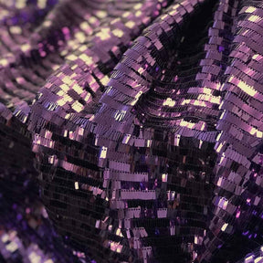 Rectangle Piano Sequins Rod Pocket Curtains Plum 4