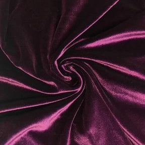 Stretch Velvet Rod Pocket Curtains Plum 3
