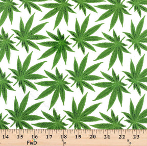 White Sativa Print Broadcloth Fabric SV577153 3
