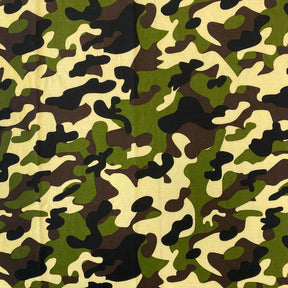 Military Camo Print Cotton Fabric SV576961 Green 1