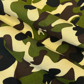 Military Camo Print Cotton Fabric SV576961 Green 2