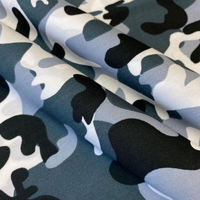Military Camo Print Cotton Fabric SV576965 Grey 2