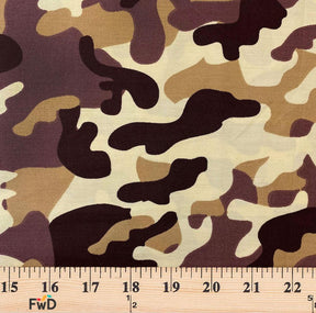 Military Camo Print Cotton Fabric SV576925 Sand 3