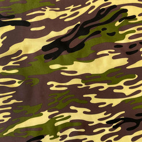 Tiger Camo Print Cotton Fabric SV576966 Green 1