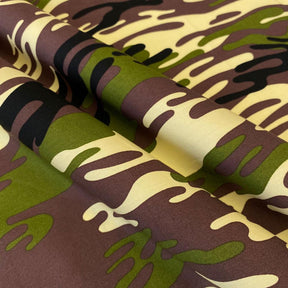 Tiger Camo Print Cotton Fabric SV576966 Green 2