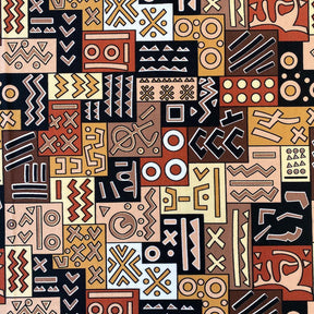 Geometric African Print Dty Brushed 6 3 Fabric SV576916 1