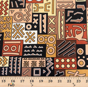 Geometric African Print Dty Brushed 6 3 Fabric SV576916 4