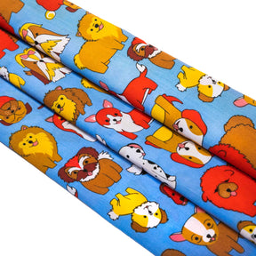 Puppy Love Broadcloth Fabric SV578078 Light Blue 3