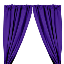 Neoprene Scuba Rod Pocket Curtains Purple 1