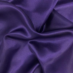 Charmeuse Satin Rod Pocket Curtains Purple 3