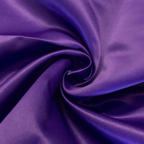 Matte Satin Peau De Soie Rod Pocket Curtains Purple 3