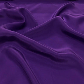Silk Charmeuse Rod Pocket Curtains Purple 3