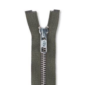 Ykk 5 Aluminum Separating Zipper SV578798 Slate Grey 1