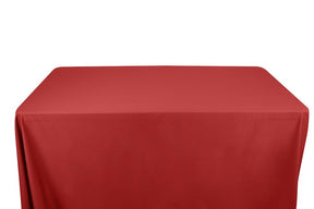 Cotton Broadcloth 58 59 8 Feet Banquet Table Covers Red 1