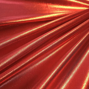 Tissue Lame Rod Pocket Curtains Red 3