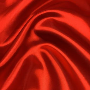 Bridal Satin Rod Pocket Curtains Red 3