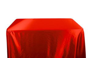 Bridal Satin 6 Feet Banquet Table Covers Red 1