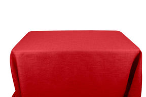 Burlap 6 Feet Banquet Table Covers Red 1