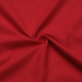Cotton Flannel Rod Pocket Curtains Red 3