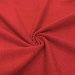 Cotton Jersey Rod Pocket Curtains Red 3