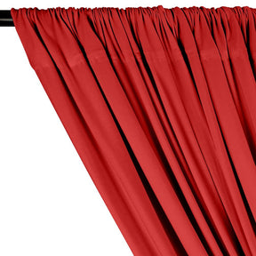 Cotton Jersey Rod Pocket Curtains Red 2