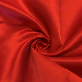 Matte Satin Peau De Soie Rod Pocket Curtains Red 3