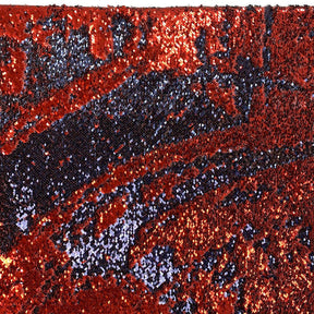 Two Sided Reversible Sequins Rod Pocket Curtains Red Navy 3
