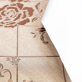 Rose Grid Oilcloth Fabric SV578104 Blush 3
