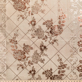 Rose Grid Oilcloth Fabric SV578104 Blush 4