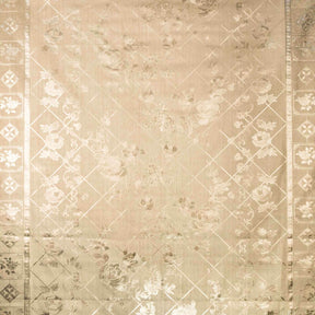 Rose Grid Oilcloth Fabric SV578139 Gold 2