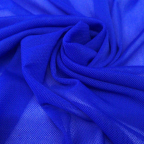 Power Mesh Rod Pocket Curtains Royal Blue 3