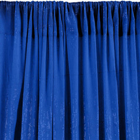 All Over Micro Sequins Starlight On Stretch Mesh Rod Pocket Curtains Royal Blue 3
