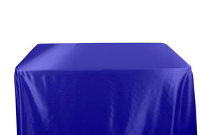 Bridal Satin 6 Feet Banquet Table Covers Royal Blue 1