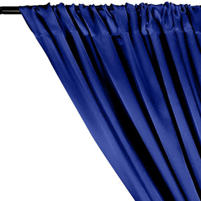 Charmeuse Satin Rod Pocket Curtains Royal Blue 2