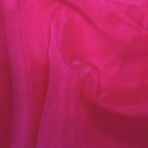 Crystal Organza Rod Pocket Curtains Ruby  3