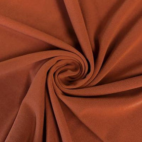 Ity Stretch Knit Jersey Rod Pocket Curtains Rust 3