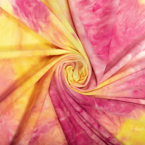 Tie Dye Printed Brushed Jersey Fabric SV577629 Pineapple Raspberry 2