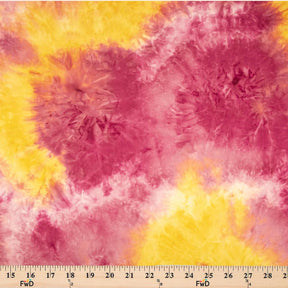 Tie Dye Printed Brushed Jersey Fabric SV577629 Pineapple Raspberry 4