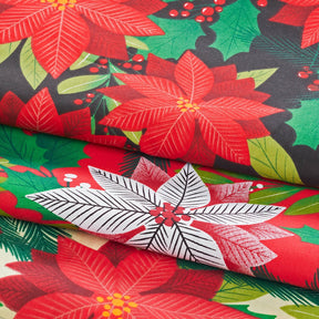 Holiday Floral Print Broadlcloth Fabric Group